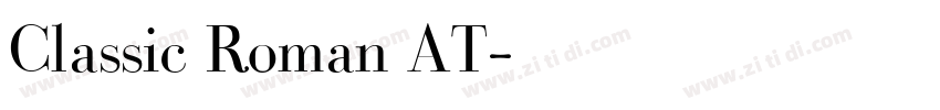 Classic Roman AT字体转换